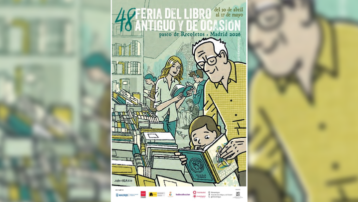 Cartel Feria del Libro Antiguo y de Ocasión de Madrid / TELEMADRID