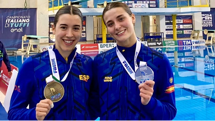 Cuatro medallas en Turín para los saltadores madrileños en el Open de Italia