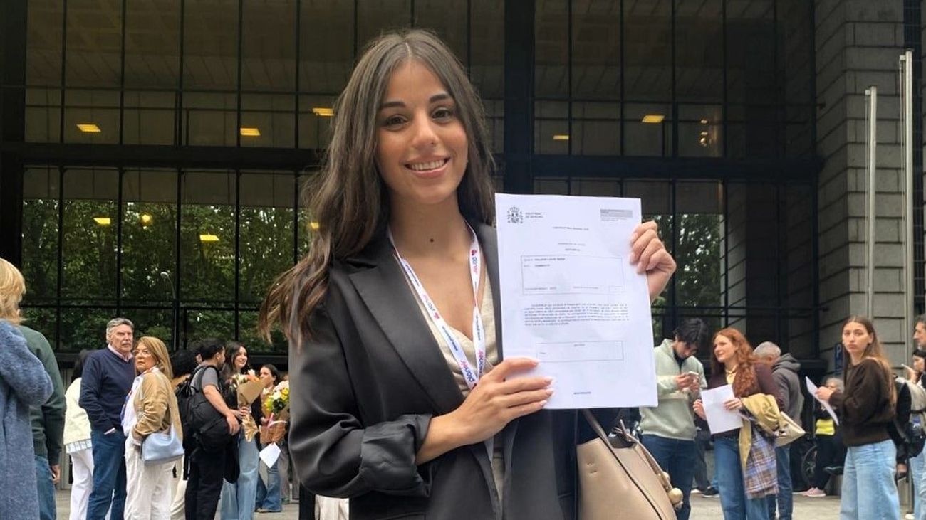 María Gallego, número 1 del EIR, elige trabajar en el Hospital Niño Jesús