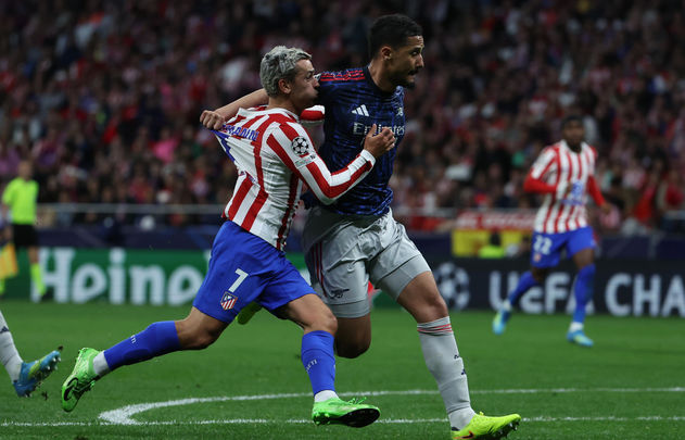 Griezmann ante el Arsenal / EFE