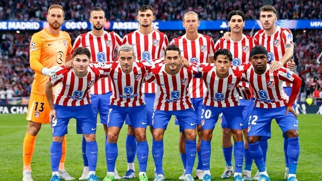 Julián Alvarez, titular en el Atlético; Zubimendi, suplente en el Arsenal