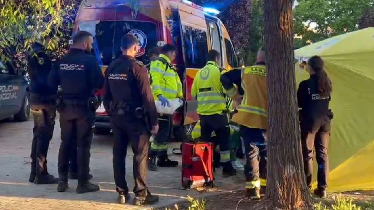 Muerte violenta de un joven, apuñalado en el pecho, en el parque Paraíso de San Blas