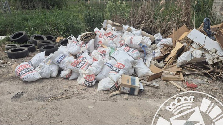 El vertido localizado por agentes de la Policía Local de Leganés / POLICÍA LOCAL DE LEGANÉS