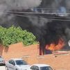Un incendio sin heridos derrumba tres casas unifamiliares en Morata de Tajuña