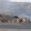 Las casas derrumbadas tras un incendio en Morata de Tajuña pertenecían a tres hermanos