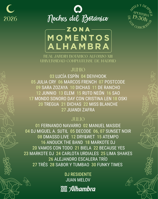 Cartel ZMA26 / NOCHES DEL BOTÁNICO