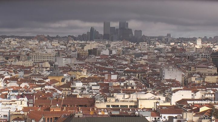 Cielo tormentoso en Madrid