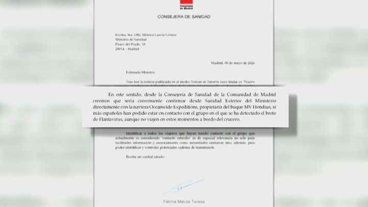 La Comunidad de Madrid reclama a Sanidad confirmar si más españoles estuvieron en contacto con personas del crucero del hantavirus