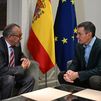 Sánchez y el  el director general de la Organización Mundial de la Salud