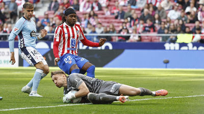 0-1.  Un Atlético de Madrid sin tensión cae ante el Celta