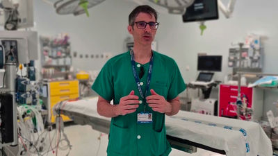 El hospital 12 de Octubre opera con cirugía robótica a un bebé de tres meses con obstrucción renal