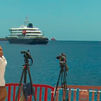 El crucero MV Hondius atraca en el puerto de Granadilla por el mal tiempo