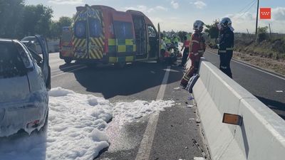 Muere un conductor de 54 años tras salirse su coche de la vía en Alcobendas