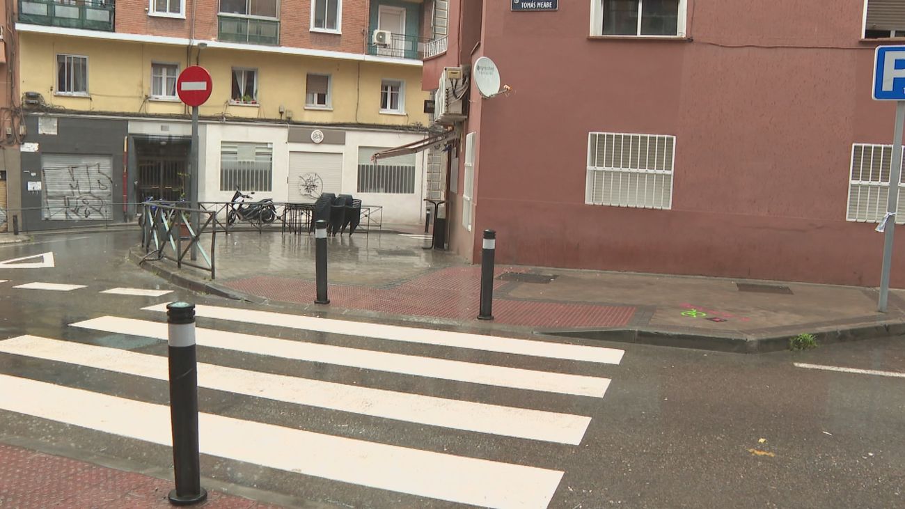 Lugar donde se cometió el asesinato de su joven de 21 años en Carabanchel