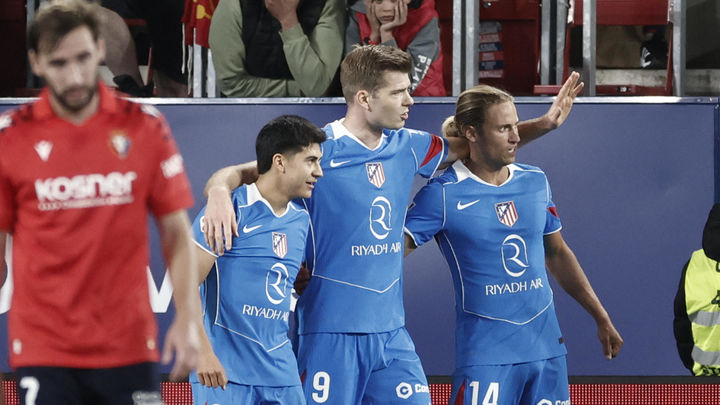 1-2. El Atlético de Madrid sonríe ante Osasuna gracias a su gran efectividad