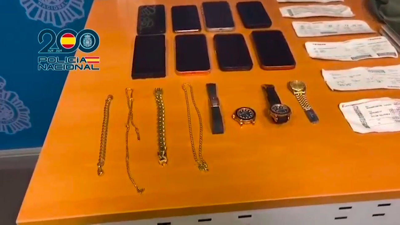 La Policía resuelve 41 robos de relojes de lujo y detiene a 34 ladrones desde enero