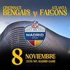 Bengals, rivales de los Falcons en el partido de la NFL en Madrid el 8 de noviembre