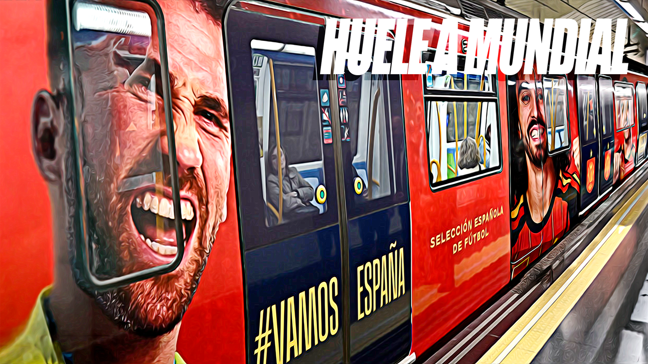 Un tren vinilado con imágenes de la Selección Española recorrerá la Línea 4 de Metro durante el Mundial