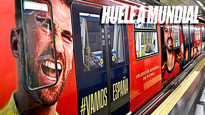 Un tren vinilado con imágenes de la Selección Española recorrerá la Línea 4 de Metro durante el Mundial
