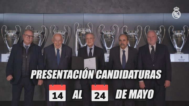 Las candidaturas a las elecciones del Real Madrid se podrán presentar hasta el 234de mayo