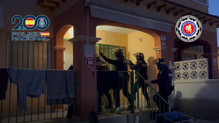 Detención de la Policía Nacional en una vivienda de Guadalajara