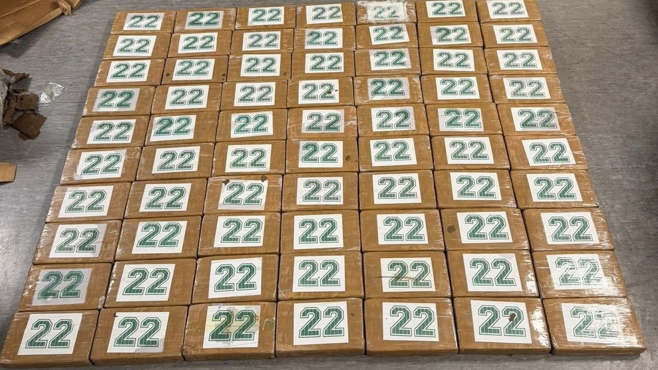 Droga incautaba en el aeropuerto de Barajas