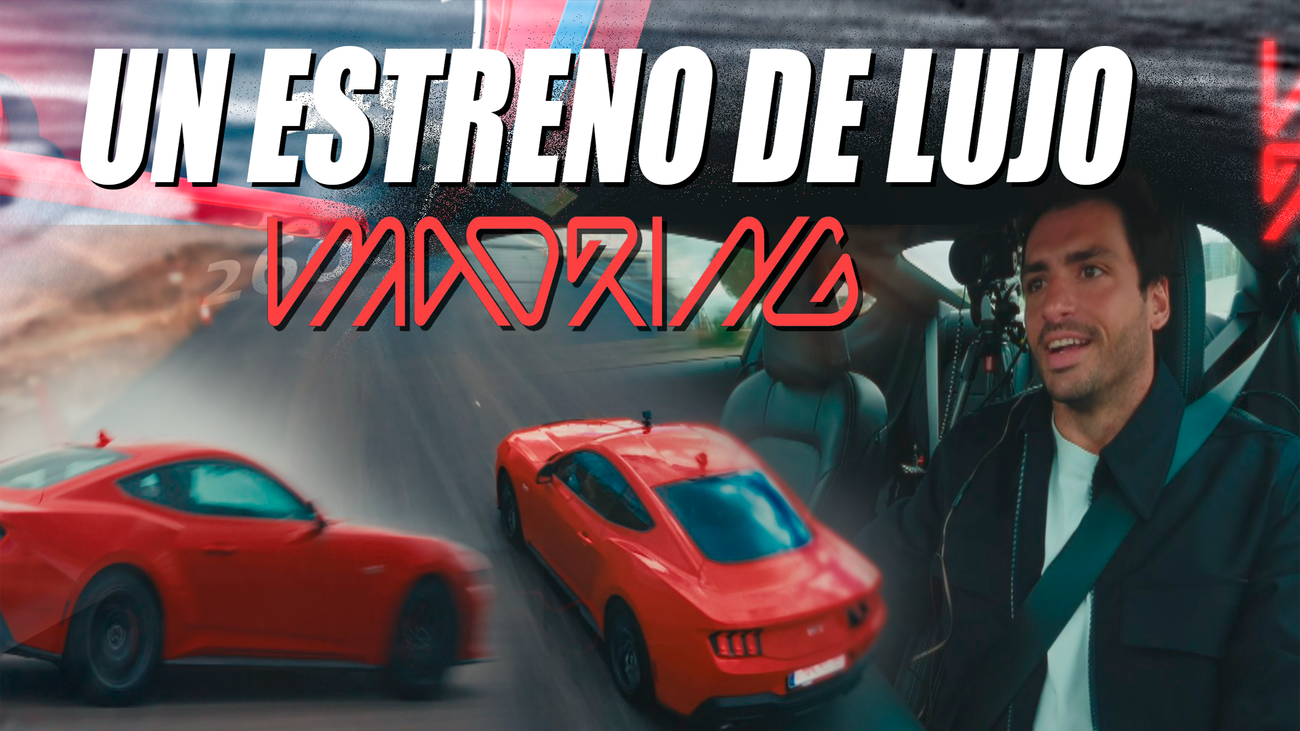 Carlos Sainz estrena el circuito de F1 de Madrid