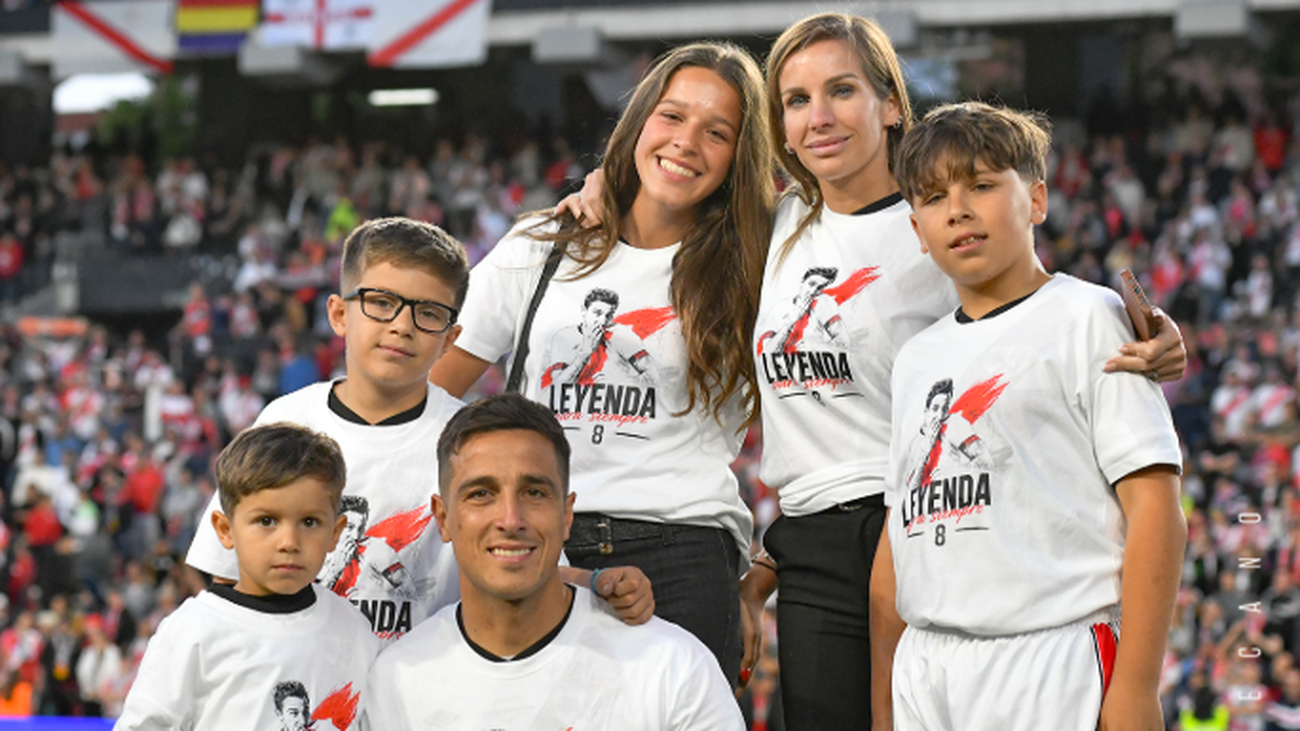 Oscar Trejo junto a su familia