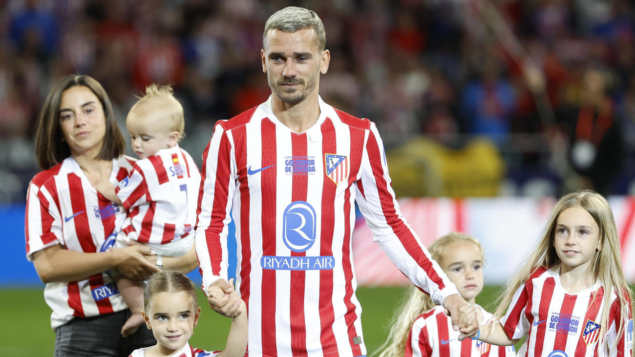 Griezmann junto a su familia