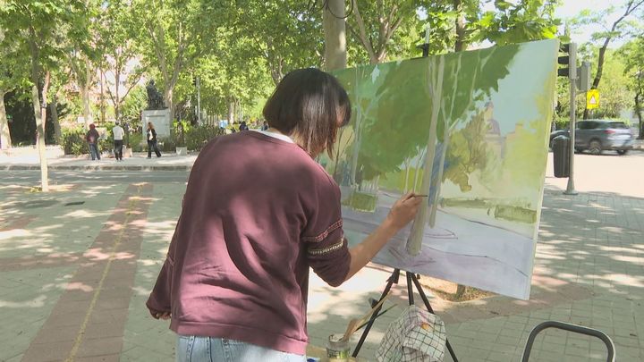 Al aire libre y con tiempo limitado:  el concurso de pintura rápida  inspirado en Goya de Madrid