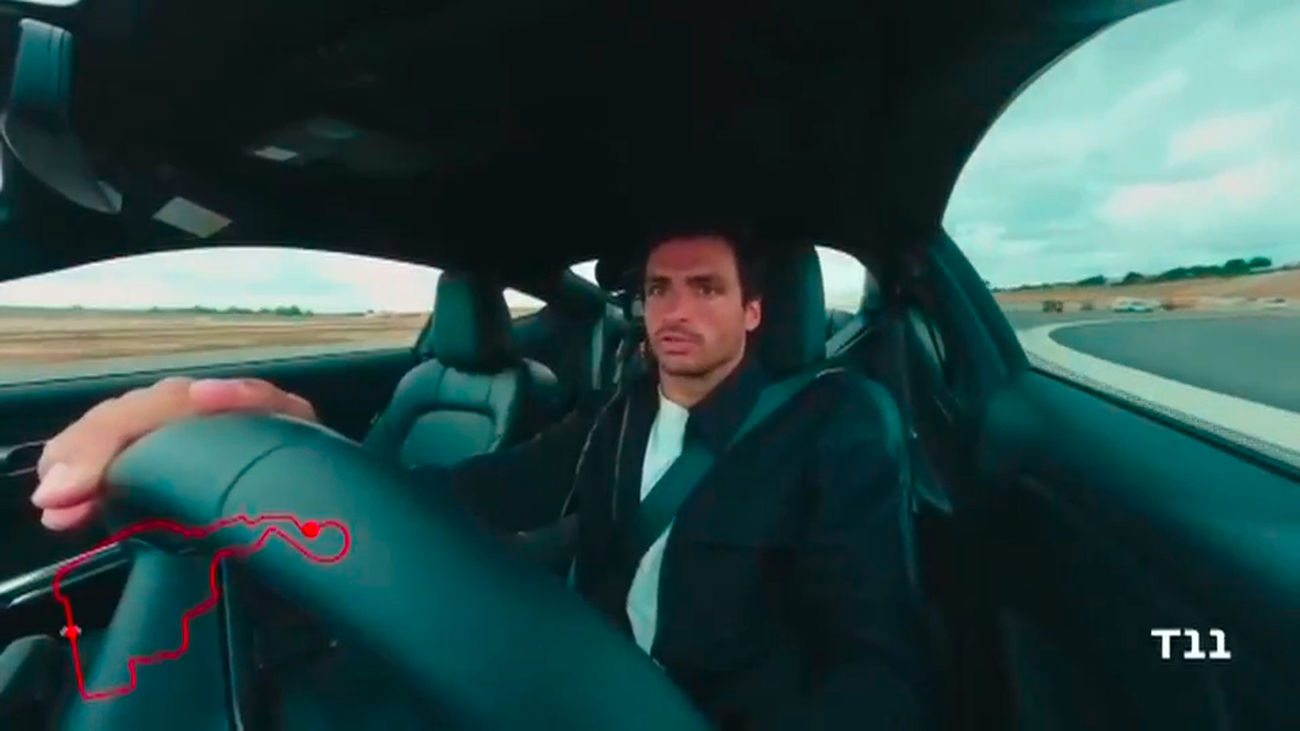 Carlos Sainz estrena el circuito de F1 de Madrid