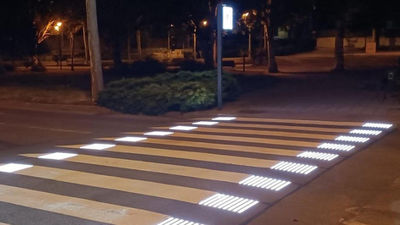 Pozuelo estrena pasos de cebra inteligentes e iluminados para mejorar la seguridad vial
