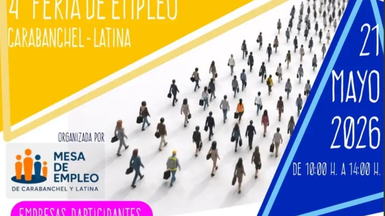 La Feria de Empleo de Carabanchel y Latina regresa este jueves con oportunidades laborales y asesoramiento gratuito