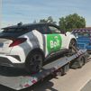 Vuelca un vehículo de VTC en el entorno del aeropuerto de Barajas