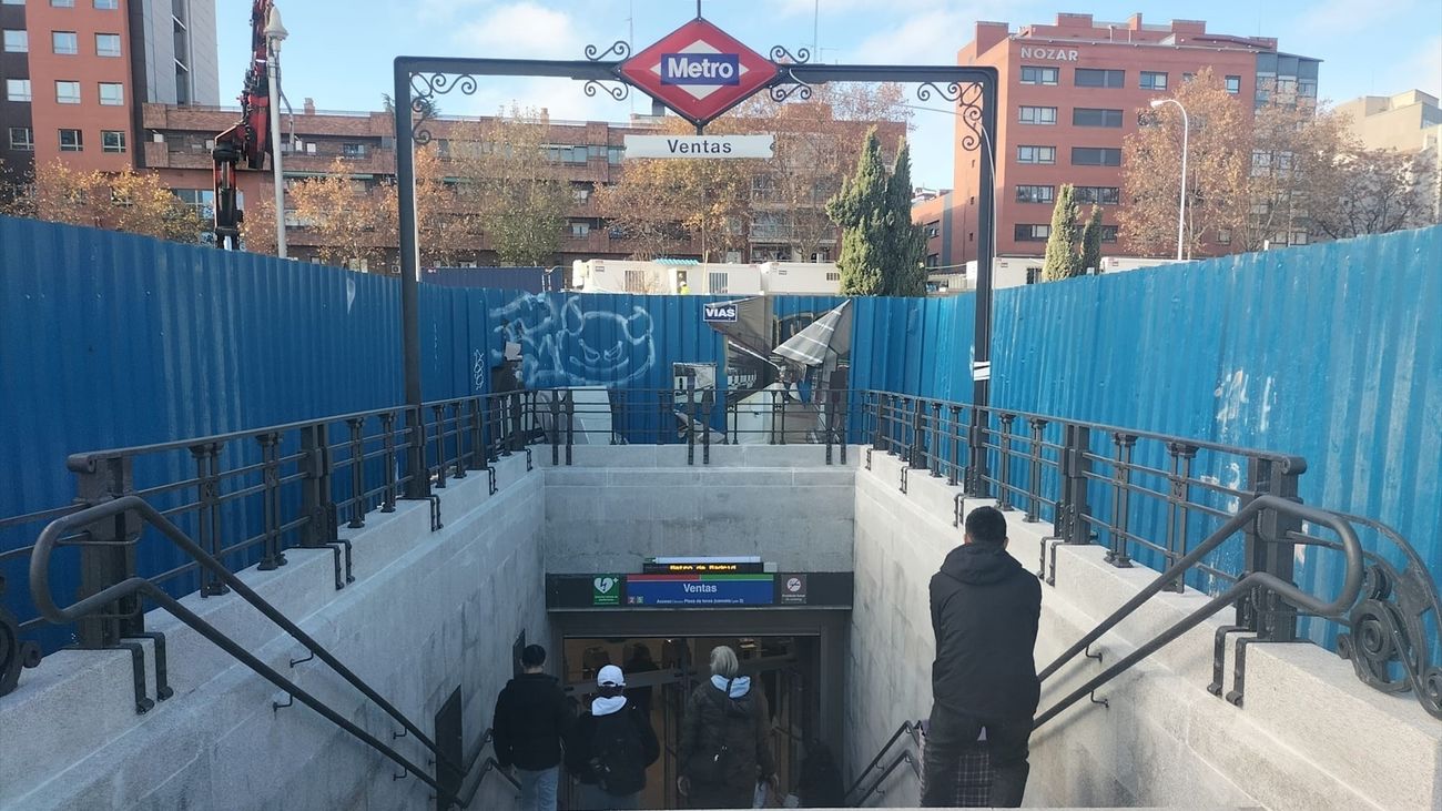 Estación de Metro de Ventas, en obras