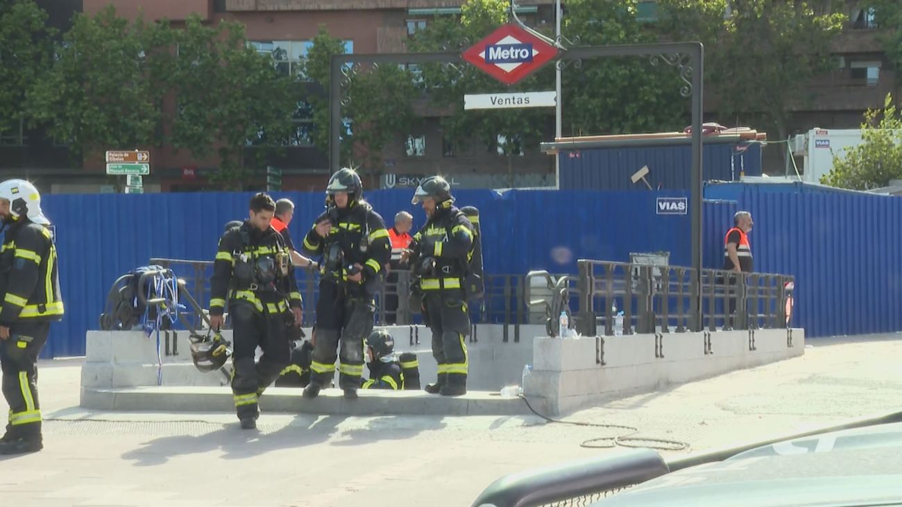 Metro de Madrid vuelve a la normalidad tras una fuga de gas en la estación de Ventas
