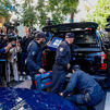Concluye el registro en el despacho de Zapatero en la calle Ferraz