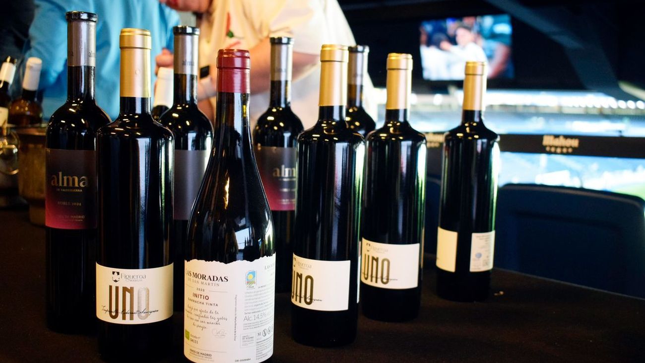 Algunos de los vinos premiados en el concurso Viña de Madrid 2026