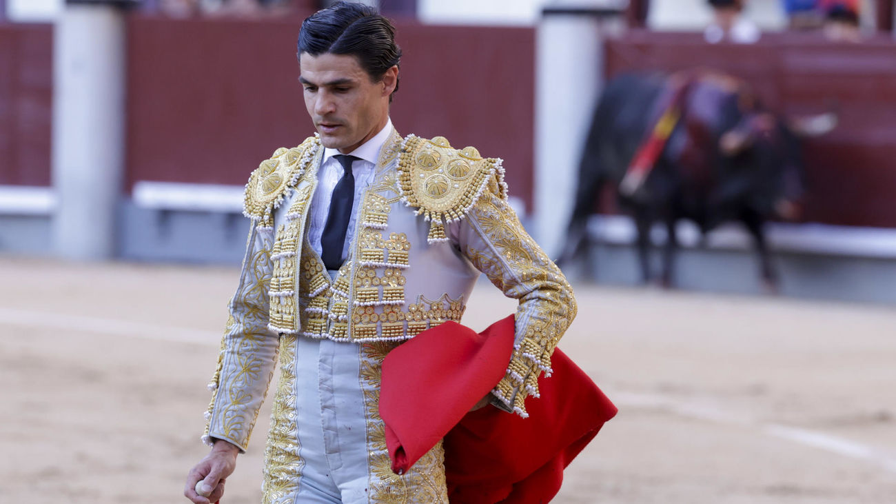 Pablo Aguado en el tercero de la tarde