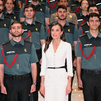 La reina visita la Academia de Oficiales de la Guardia Civil en Aranjuez