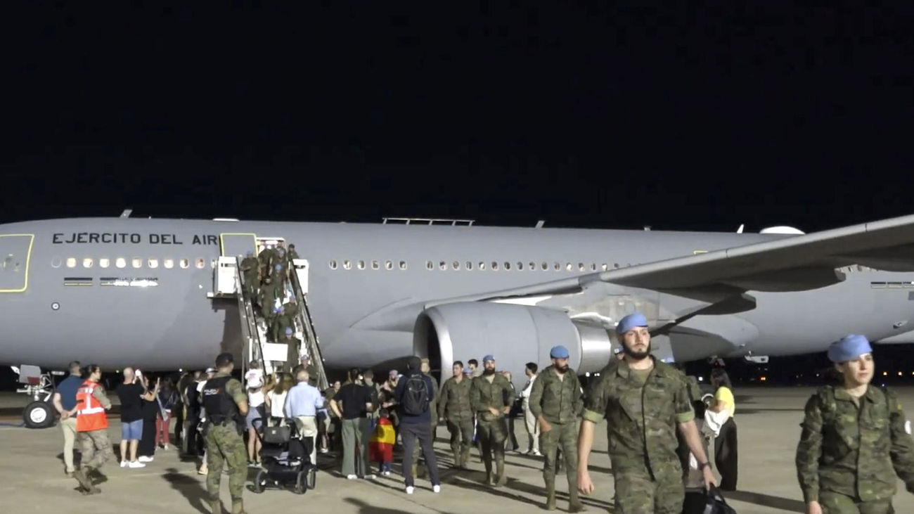 Llegan a Torrejón 255 militares españoles tras su misión de paz de la ONU en Líbano