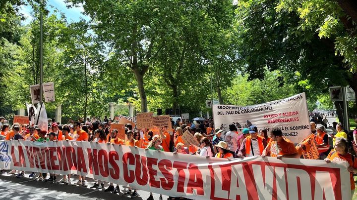 Cientos de personas toman las calles de Madrid en defensa de una vivienda "digna" y frente a los "ataques del rentismo"