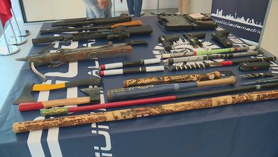 Aumentan las incautaciones de armas blancas en Madrid: 200  en los últimos 4 meses