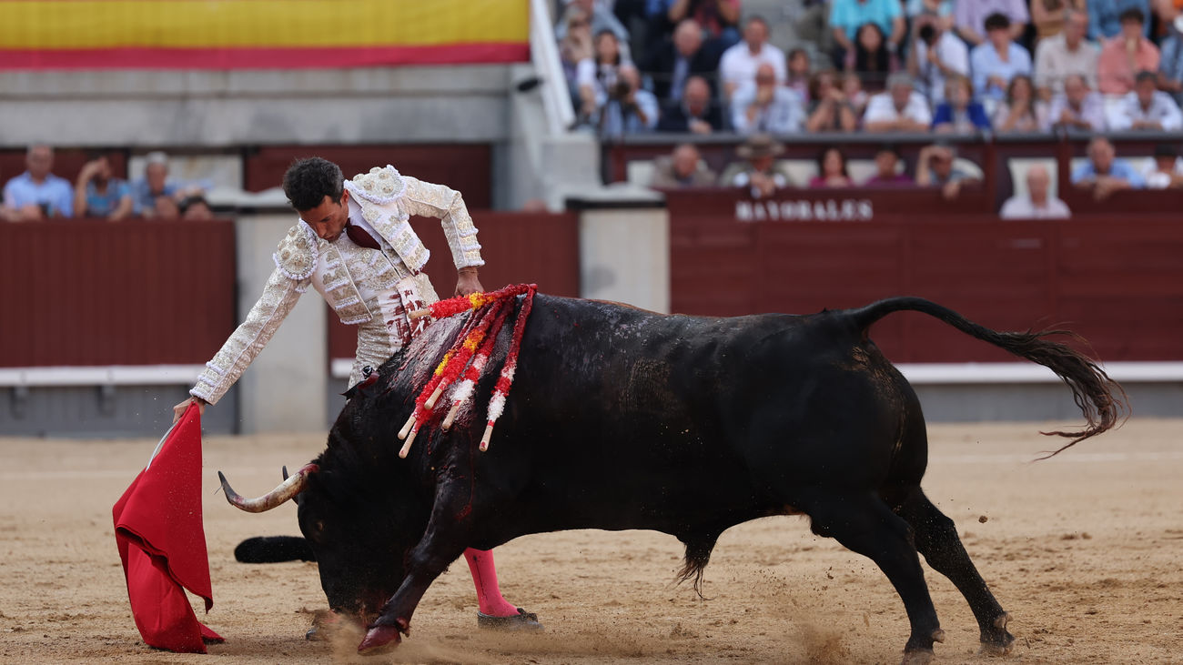 David de Miranda con su primer toro