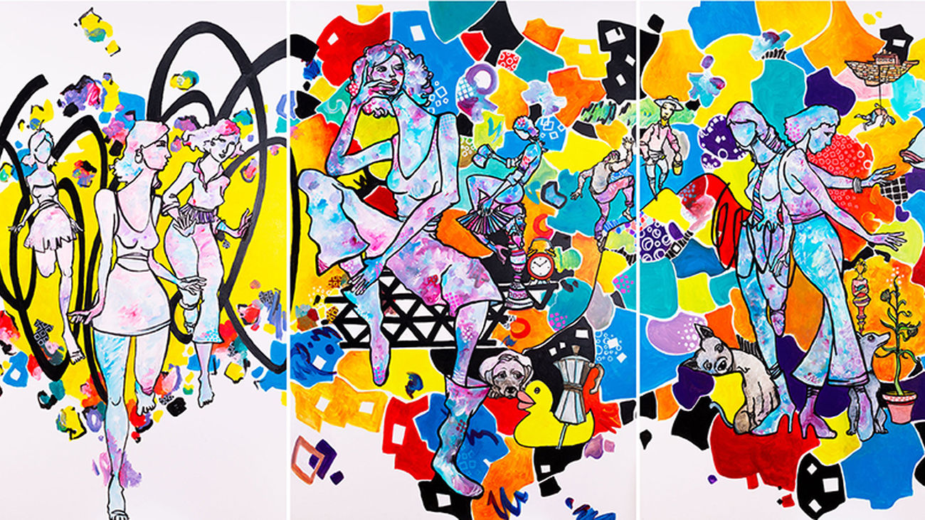 Una de las obras del pintor Álvaro Peña