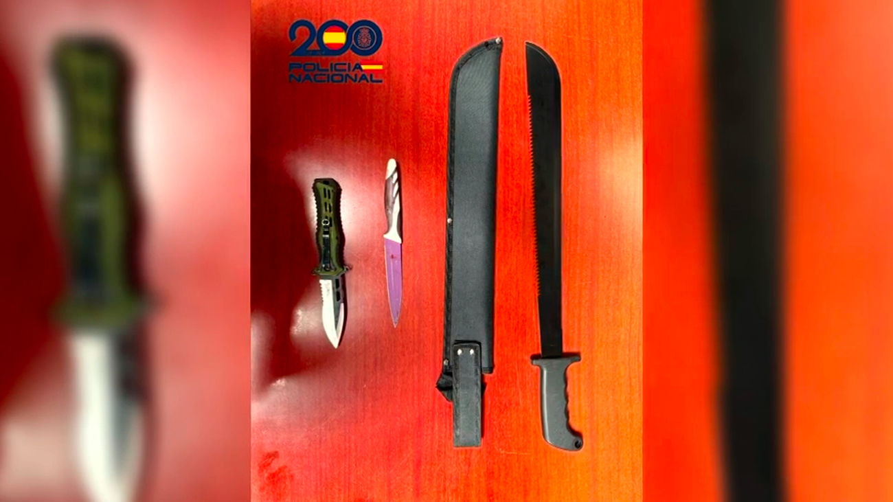 Nueve detenidos tras participar en una pelea de bandas con machetes en Carabanchel