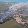 El incendio del Parque Nacional de Doñana sigue activo pero con mejor evolución