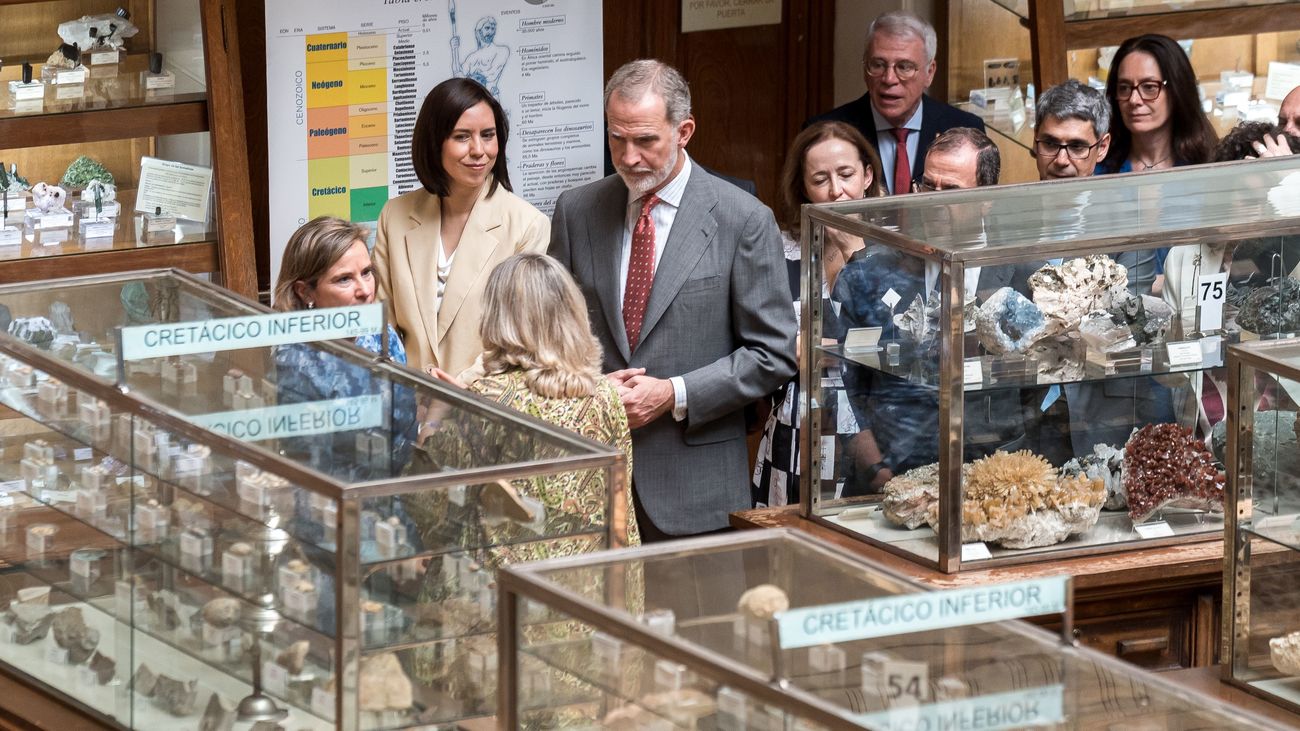 El rey Felipe VI preside el acto conmemorativo del Museo Geominero del IGME-CSIC