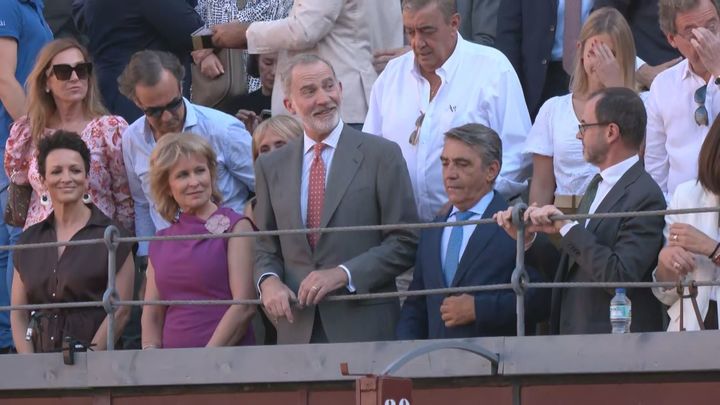 El Rey en el tendido de Las Ventas