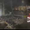 Complicada extinción de un incendio en un garaje comunitario de Las Tablas